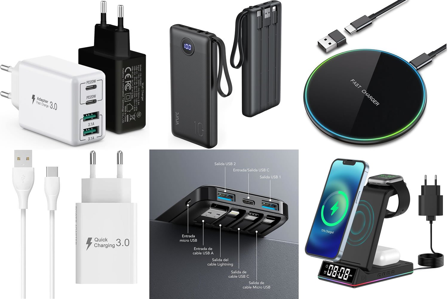 Cargadores y Power banks para celulares